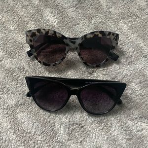 2 Cat Eye Sunglasses 100% UV protection
